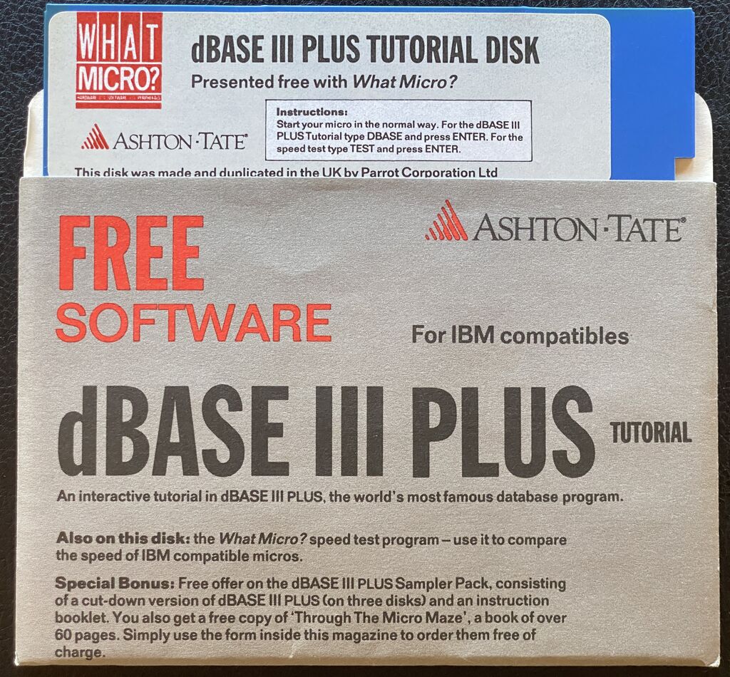Physical disk scan — WhatMicro_dBASE-iii-Plus_1987